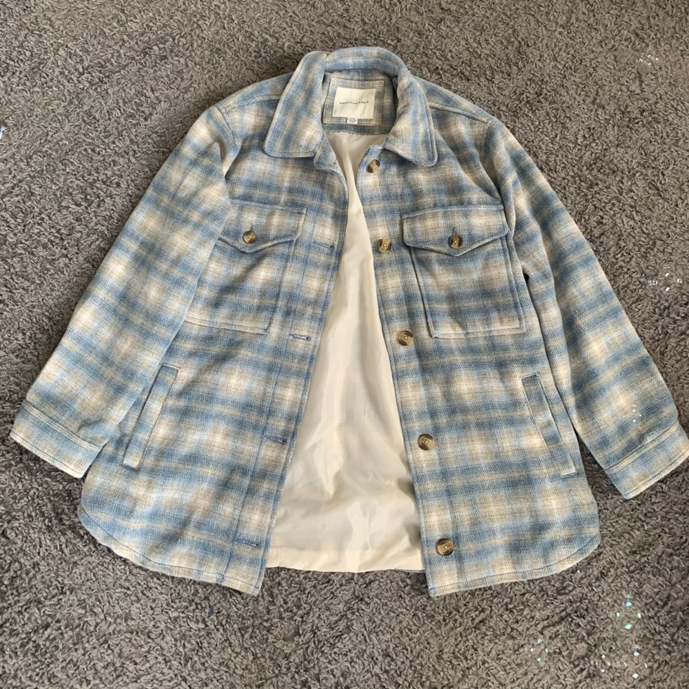 Blue Flannel Shacket